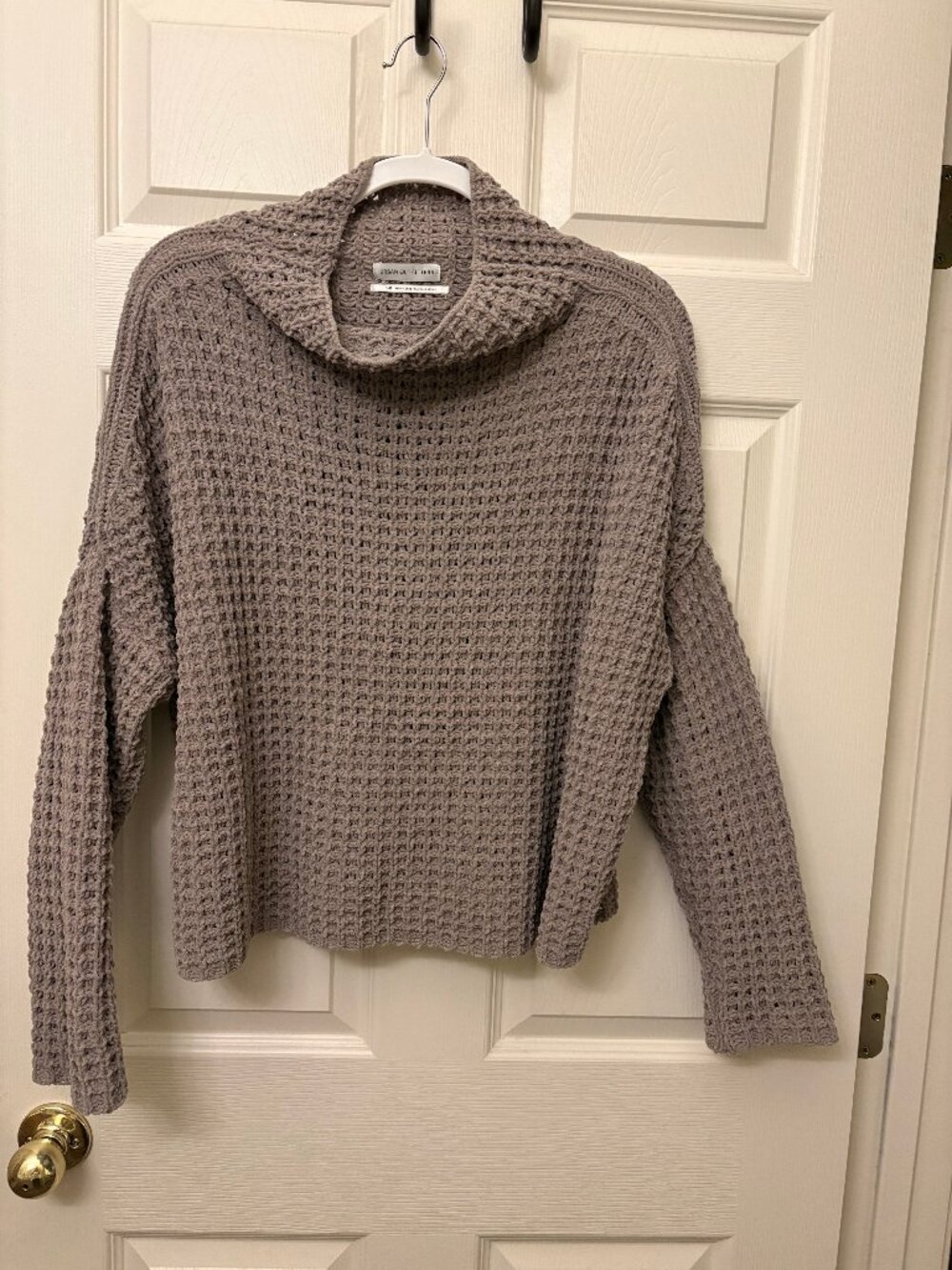 waffle knit sweater